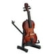 thumbnail image 5 of Modelo De Violín De Madera En Miniatura, Exquisitos Regalos De Decoración De Instrumentos, Estuche Con Soporte Para Oficina En Casa, 5 of 7