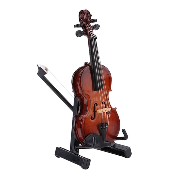 Modelo De Violín En Miniatura, Violín Realista Exquisito De Madera De , Decoración Delicada Para El Hogar Y La Oficina, Buen Para Entusiastas De La Música