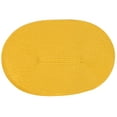 thumbnail image 2 of Venice Collections London Woven Spiral Table Placemats 16.9 X 13 Inches Oval Set of 6 Non-Slip Dining & Kitchen Table Mats Yellow, 2 of 2