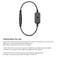 thumbnail image 2 of DC12-24V Interruptor de barrido manual ABS Smart Switch para tira de luz LED (negro) JShteea Libre de BPA, 2 of 6