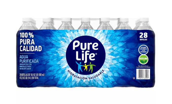 Pure Life Purified Water 16.9 oz Bottles, 28 pk