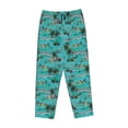 thumbnail image 4 of Xecao Hawaii Palms Women's Straight Lounge Pajama Pants: The Epitome of Relaxed Sleepwear, 4 of 9
