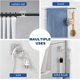 thumbnail image 2 of No Drill Curtain Rod Brackets, 12 Pcs Self Adhesive Curtain Rod Holder, for Bathroom Kitchen Home Hotel Use, 2 of 5