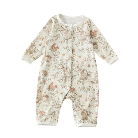 

Little Bodysuit Onesie Toddler 2023 Spring Summer New Baby Clothes Babies With Cute Cartoon Printing Comfortable Long Sleeved Climbing Clothes