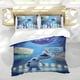 thumbnail image 5 of Olaf Presenta Conjunto de sábanas temático, trío de piezas, cómodo y amigable con la piel, diseño único, regalo de decoración para el hogar para familiares, amigos y fans,173cm *218cm, 5 of 6