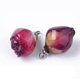 thumbnail image 3 of 2 colgantes hechos a mano con rosas naturales secas, recubiertos con resina epoxi transparente. Colgantes morados., 3 of 4