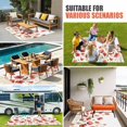 thumbnail image 4 of Red Poppy Outdoor Rug for Patio/Deck/Porch, Non-Slip Large Area Rug 3 x 5 Ft, Spring Summer Flowers Botanical Watercolor Indoor Outdoor Rugs Washable Area Rugs, Reversible Camping Rug Carpet Runner, 4 of 8
