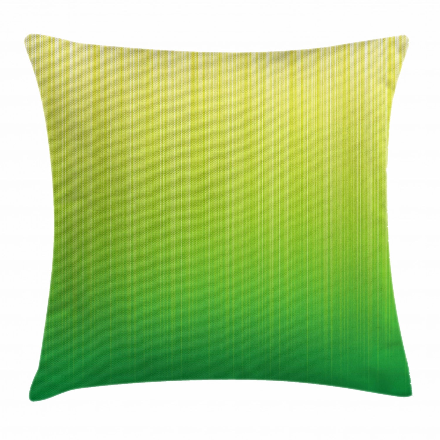 Lime Green Throw Pillow Cushion Cover, Pin Striped Digital Background