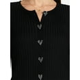 thumbnail image 4 of Madden NYC Women's Button Cardigan, Lightweight, Sizes XXS-XXL, 4 of 5