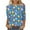 Multicolour, variant on lcziwo Women's 3/4 Sleeve Shirts Easter Eggs Graphic Tees Shirt Casual Round Neck Pullover Blouses Cute Rabbit Print Tunic Tops,Multicolor,M