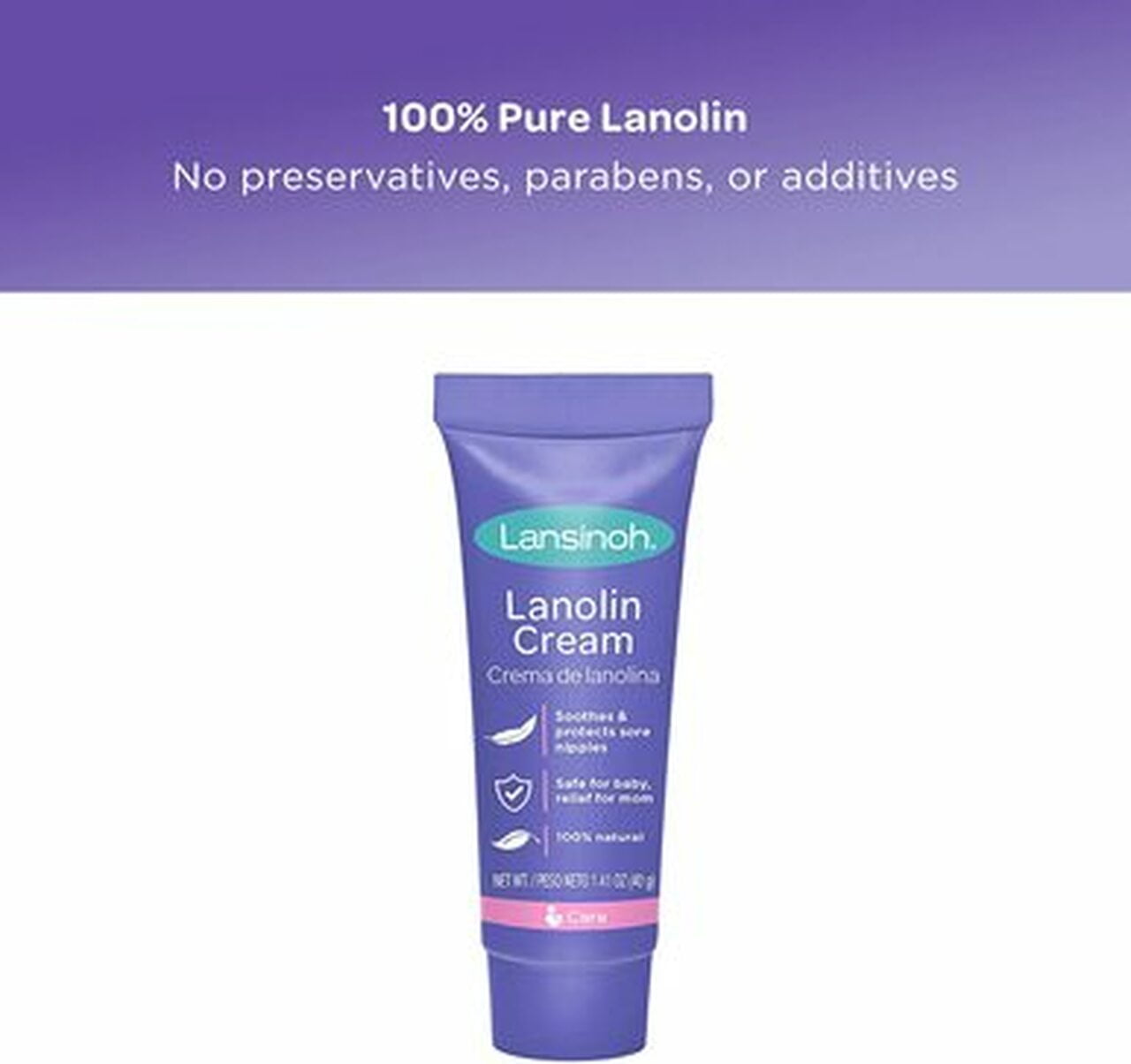 Lansinoh HPA Lanolin Nipple Cream 40g, Hypoallergenic 100% Natural —  Mountainside Medical Equipment