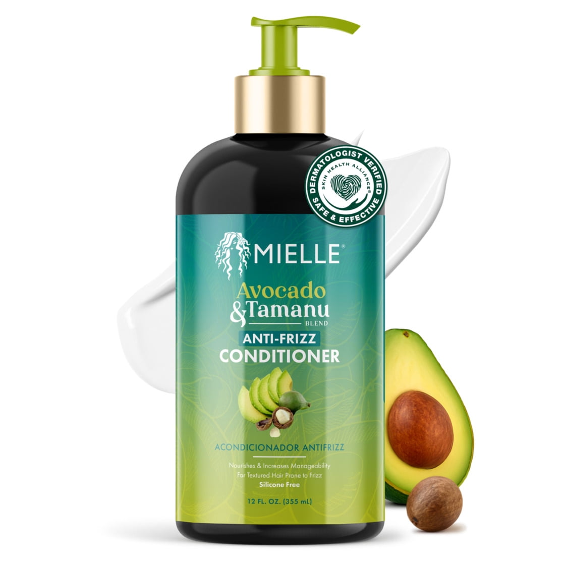 Mielle Avocado and Tamanu Anti Frizz Conditioner 12 fl oz