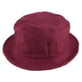 thumbnail image 3 of Gelante Bucket Hat 100% Cotton Packable Summer Travel Cap. Burgundy-L/XL, 3 of 4