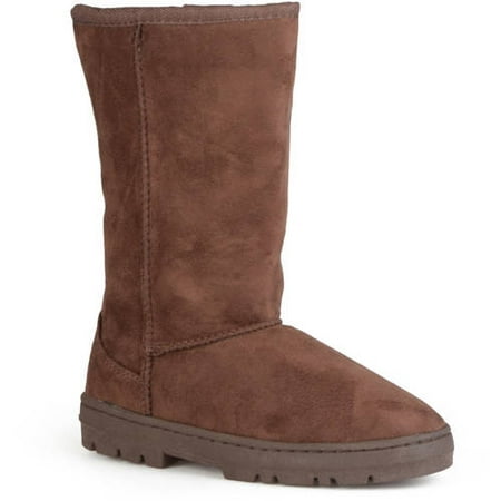 Brinley Co. Women's Faux Suede Lug Sole Boots - Walmart.com
