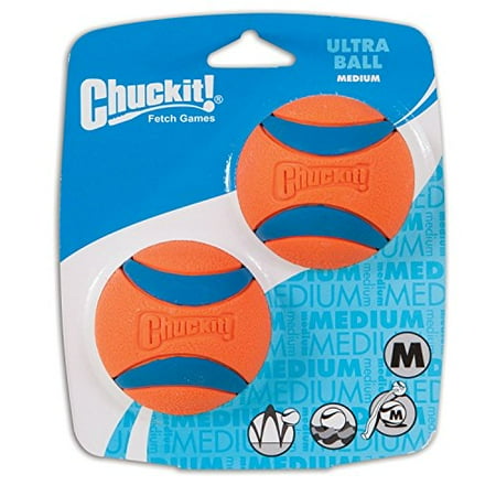 Chuckit Player - Chuckit! Ultra Dog Ball Bounces and Floats Bright Orange and Blue 2 Pack Small