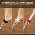 thumbnail image 5 of Jet Nozzle Power Washer for Garden Hose, Pressure Washer Attachment with 3 Spray Tips & Quick Connect, Brass High Pressure Hose Wand for Car Wash, Patio, Driveway, Lawn Cleaning, 5 of 8