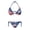 American Flag Design, variant on Polyester Spandex Women String Halter Two Piece Bathing Suits, Plus Size Light Swimsuits Triangle Halter String 2 Piece Bikini Sets for Beachwear