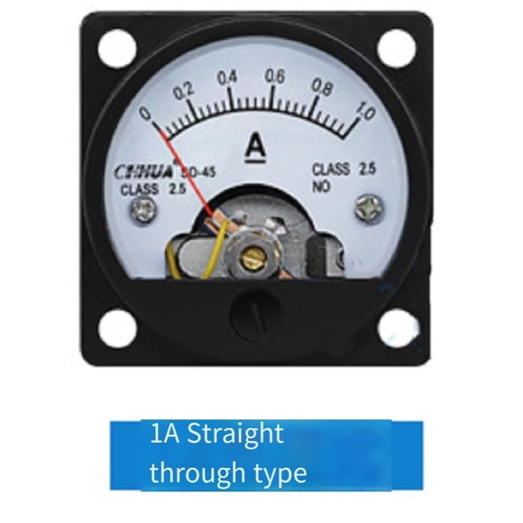 SO-45 Ampèremètre Type DC Analogique Ampèremètre Panneau Mètre Courant DC 1A