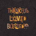 thumbnail image 4 of Inktastic Thankful Loved Blessed Women's Plus Size T-Shirt, 4 of 5