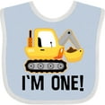 thumbnail image 3 of Inktastic 1st Birthday Construction Truck Boy Boys Baby Bib, 3 of 4