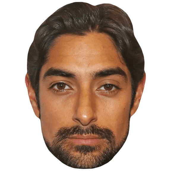 Eman Esfandi (Beard) Celebrity Mask, Flat Card Face, Fancy Dress Mask