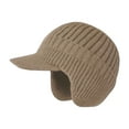 thumbnail image 6 of ievspot Men Winter Knitted Hat with Short Brim Thick Ear Protection Grandpa Elastic Outdoor Cap Outdoor School Commuting, 6 of 8