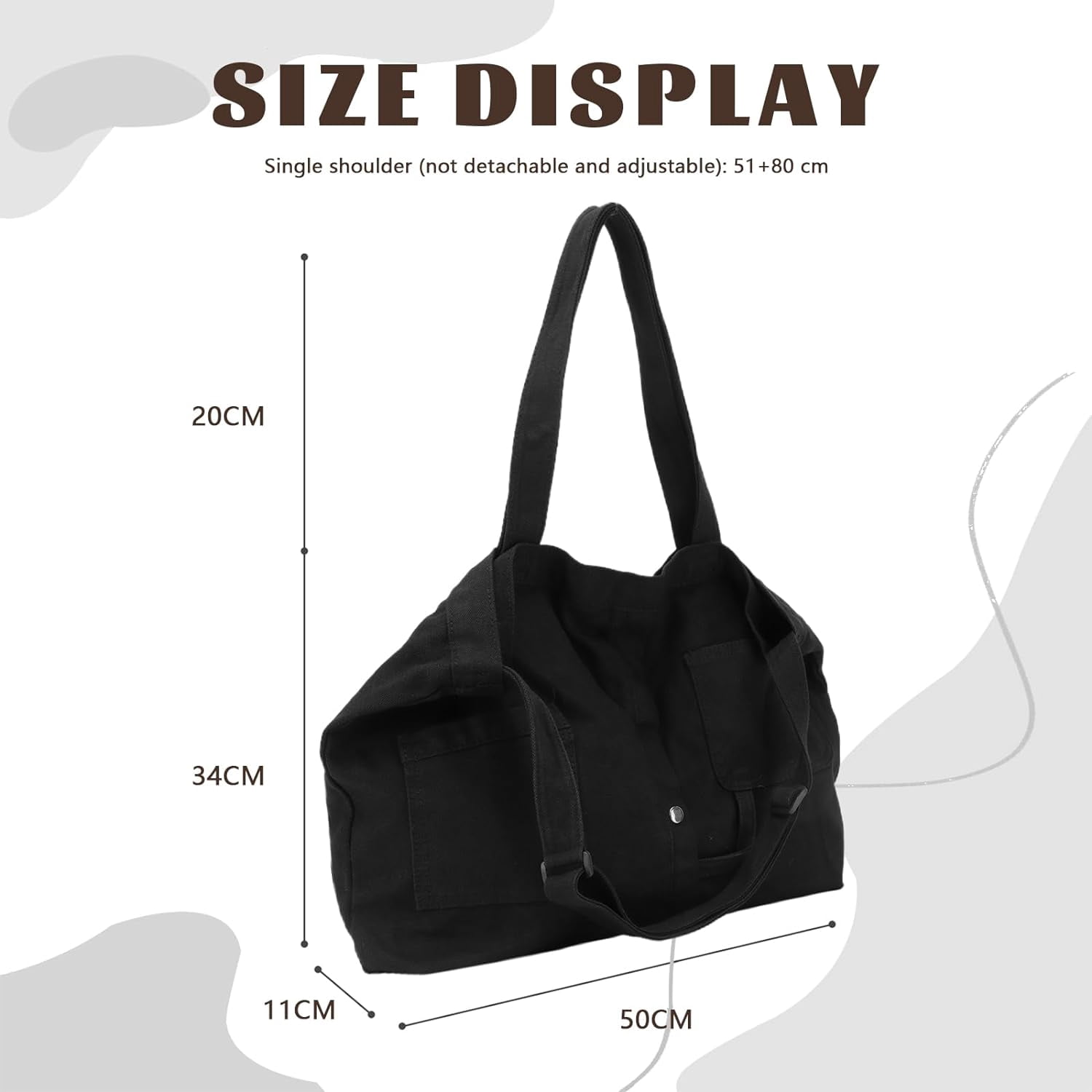 Soft Denim Handbag for Women Casual Hobo Tote Bag Retro Crossbody Bag Large Capacity Denim Purses