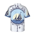 thumbnail image 3 of Bixox Men's Hawaiian Shirts Men's Not All Who Wander Are Lost2 Print Short-Sleeve Shirt-Medium, 3 of 8