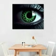 thumbnail image 2 of GOSMITH Green Eye Black Man Poster Unique Canvas Wall Art Maximalist  Aesthetic Decor Bedroom Bathroom Preppy Dorm Home Decor, 2 of 4
