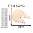 thumbnail image 2 of Unfinished Wood Duck Head Shape - Animal - Wildlife - Craft - up to 46" DIY 7" / 1/8", 2 of 3
