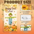 thumbnail image 6 of Fall Buffalo Plaid Pumpkins Truck Door Cover Banner Autumn Harvest Porch Banner Maple Leaves Porch Cover for Thanksgiving Autumn Harvest Holiday Party Decor 70.8 x 35.4 Inch, 6 of 6