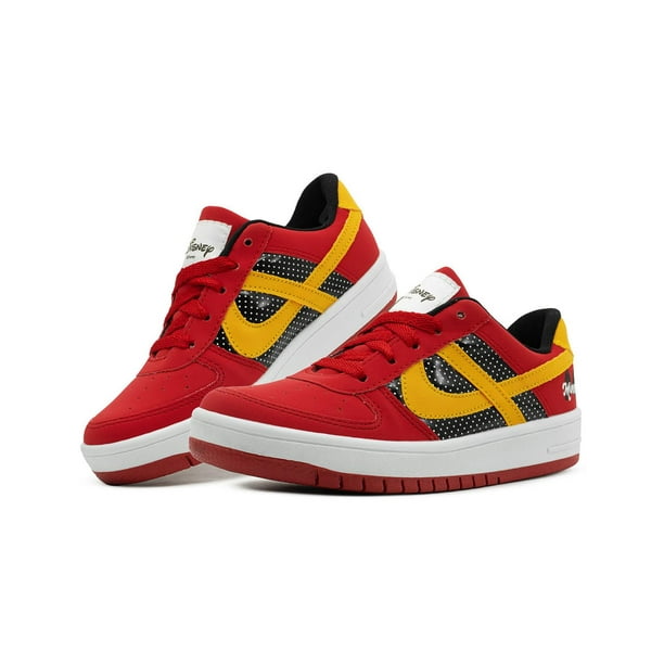 Tenis Juvenil Panam Minnie Mouse Rojo Negro 22-26