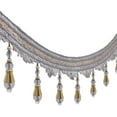 thumbnail image 2 of Tassel Fringe Trimming Hanging Ball Trim Braided Ribbon Curtain Fring Trimming Upholstery Drapery 6 Yards, 2 of 5