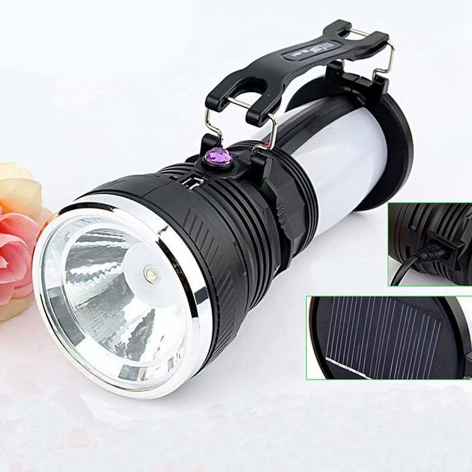 VicTsing Solar Power Rechargeable Battery LED Flashlight Camping Tent Light Lantern Lamp-US Plug