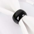 thumbnail image 2 of Efavormart 4 PCS Wholesale Black Acrylic Napkin Rings for Place Settings Wedding Receptions Dinner or Holiday Parties Tableware, 2 of 10