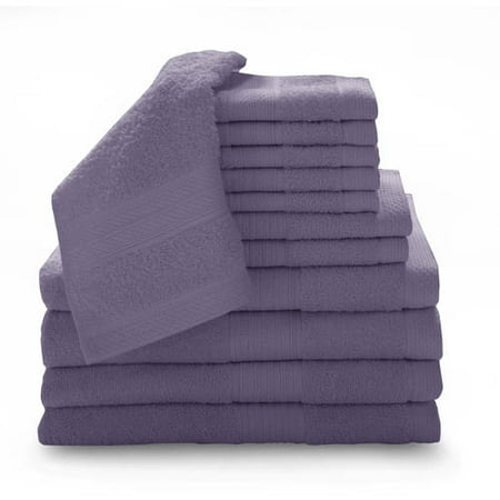 - 100% Ring-spun Cotton Luxury 12-Piece Towel Set Collection with Bath Sheets