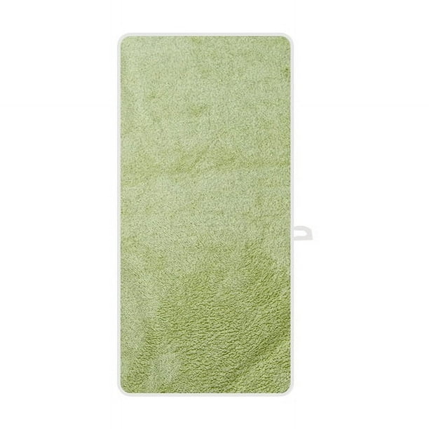 Nvzi Toallas de 2 piezas, 35x75cm, toalla absorbente gruesa de vellón coral, liviana, toallas de secado rápido para su baño (verde)