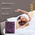 thumbnail image 4 of SGI Bedding 1000 TC Egyptian Cotton Bed Sheet Set - King Size Sheets 1000 Count Sheets for King Size Bed - Soft, Durable Sheets Cotton Sheets in 1000 TC 18" Deep Plum, 4 of 7