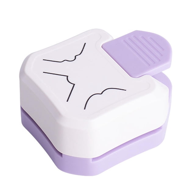 de esquinas 3 en 1, perforador redondeador, hecho a mano, para manualidades, laminado, papel, re para tarjetas, cartulina, álbumes de Púrpura