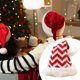 thumbnail image 4 of Gorro navideño de , divertido gorro de fiesta para disfraces, celebraciones, juegos de fiestas. Rayas rojas, 4 of 8