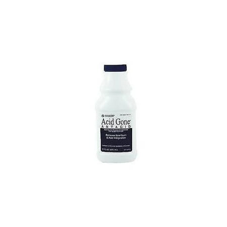 - 3 Pack Major Acid Gone Antacid Liquid Generic for Gaviscon Spearmint 12oz Each