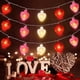 thumbnail image 5 of Luces De Cadena De Plástico Guirnalda de luces decorativas con forma de corazón de 2 m, funciona con pilas, ideal para fiestas, bodas y San Valentín (1 unidad) JASKFLY, 5 of 6