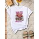 thumbnail image 3 of Women's Fashion Casual Sporty Tee With Pinkish Nails Print & LetteringFather's Day, Mother's Day, NeCamisetas para mujer, lindas camisetas con estampado gráfico, de manga corta, estilo casual, para ve, 3 of 8