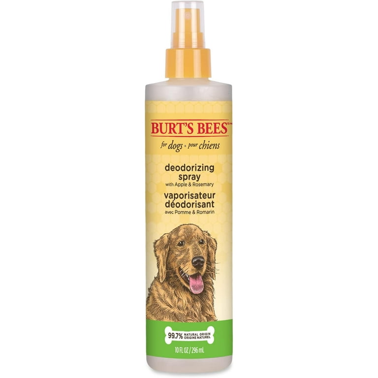 Burt s Bees Natural Dog Deodorizing Spray Made with Apple Rosemary Sulfate Paraben Free 10 oz