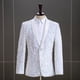 thumbnail image 1 of Traje de hombre con lentejuelas fantasma, moda, DJ, bar, club nocturno, actuación en el escenario, presentador, cantante, chaqueta de color, 1 of 6