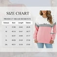 thumbnail image 3 of SHIBEVER Long Sleeve Shirts for Women Colorblock Sweatshirt Womens Tops Fall Shirts for Women Crew Neck Sweat Shirts Winter Clothes Pink M, 3 of 10