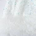 thumbnail image 4 of XEGLSBU Girls Dresses Size 12 Winter Mesh Party Dress for Girls Elegant Tutu Dress with Sequin Applique for Celebration White Size 5-6 Years, 4 of 9