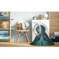 thumbnail image 2 of Ahgly Company Machine Washable Indoor Rectangle Transitional Deep-Sea Green Area Rugs, 5' x 7', 2 of 7