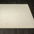 thumbnail image 5 of Luxe Weavers Modern Geometric Wave Cream 6x9 Area Rug, Stain Resistant Carpet, 5 of 9