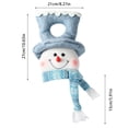 thumbnail image 3 of DVKOVI Christmas Tree Topper Snowman Lights for Xmas Trees Holiday Decor Winter Light up Plush Decoration Ornament, 3 of 5